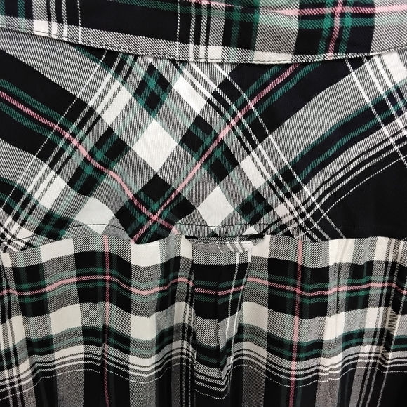 Catherine's Light Flannel Shirt 3X Womens with optional roll up sleeves - Picture 2 of 7